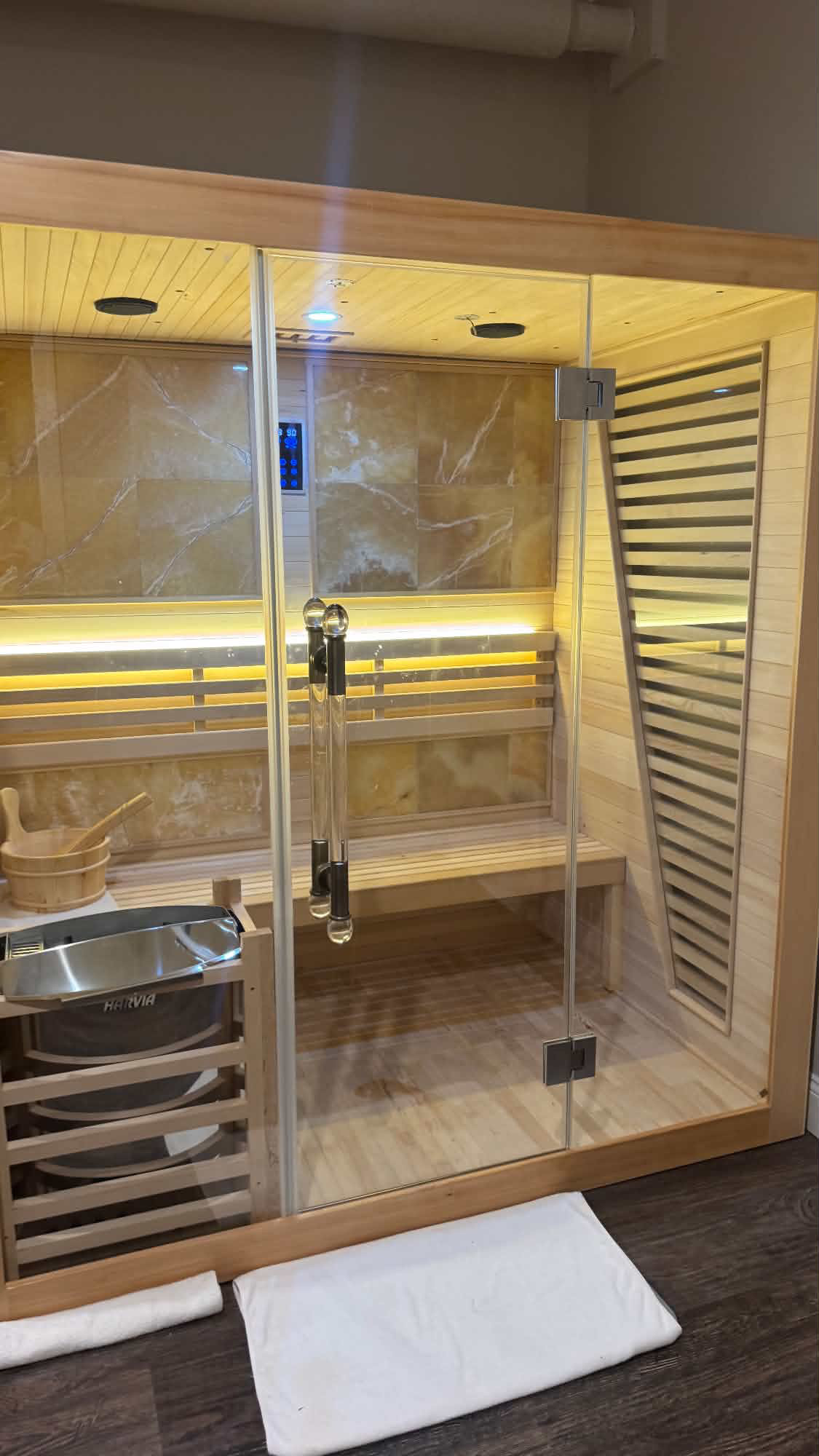 The sauna at 88 Skin Scrub Spa in Red Bank