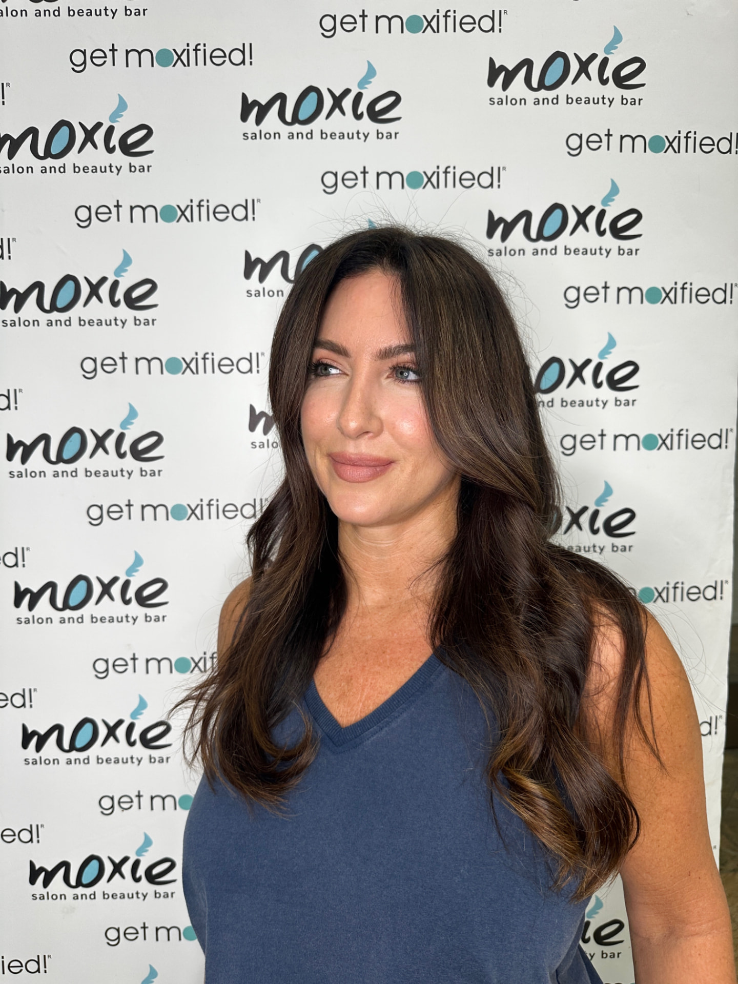 A finished Moxie blowout at Moxie Salon & Beauty Bar in Red Bank